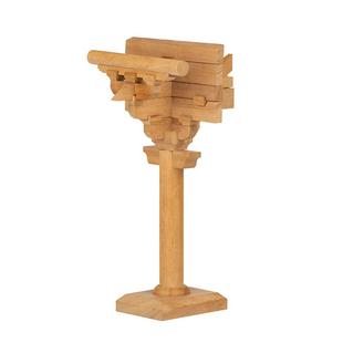 晚峰大唐南禅寺柱头斗积木中国古建筑榫卯积木模型木质礼品教具