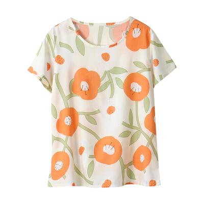 夏季女款棉绸睡衣家居服