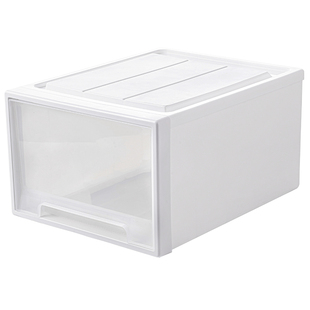 洋洋鱼抽屉式收纳箱塑料透明衣物收纳盒家用书本大容量分层收纳柜