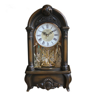 复古钟表座钟客厅家用报时中式坐钟台式老式时钟摆件中式摆钟桌面