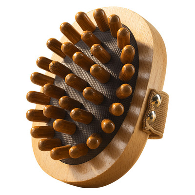 经络刷肚子榉木气囊全身通用带脉按摩神器揉腹部筋络刷腿部气囊梳