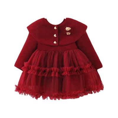 女童公主裙秋冬装新款洋气冬装