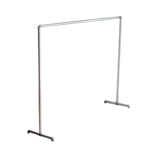 特厚晾衣架加厚晒衣架水管服装店钢管衣架稳固实用折叠落地晾衣架