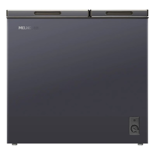政府补贴20%美菱218升家用小型大容量卧式商用冰柜双温冷柜一级