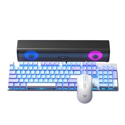 狼蛛F2068PRO有线机械键盘套装