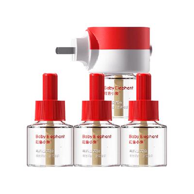 红色小象无烟无味电蚊香液定时款