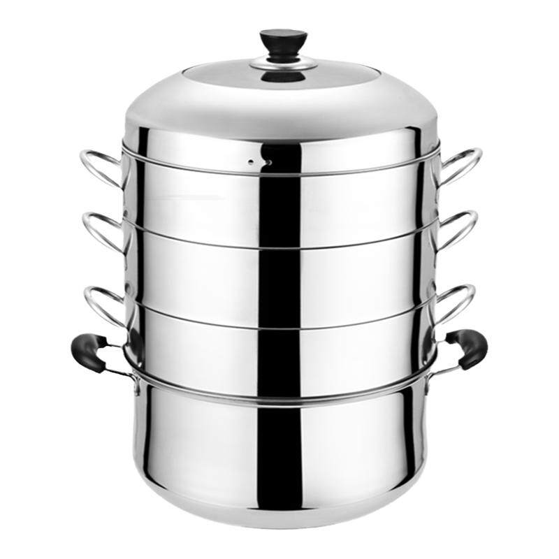 原味蒸锅家用蒸饭锅不锈钢蒸笼不串味三多层节能锅笼屉煤气灶通用