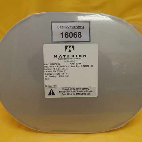 Materion Microelectronics ZTH08197 粘合 Ti 目标适用于 Cymetr
