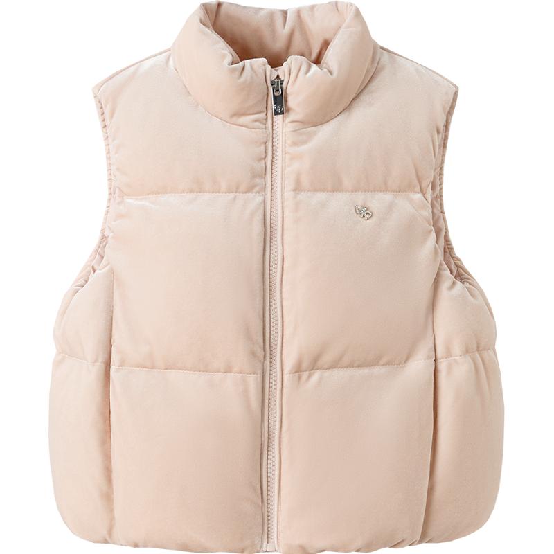 【商场同款】巴拉巴拉儿童羽绒马甲女童大童上衣新款童装2025秋冬