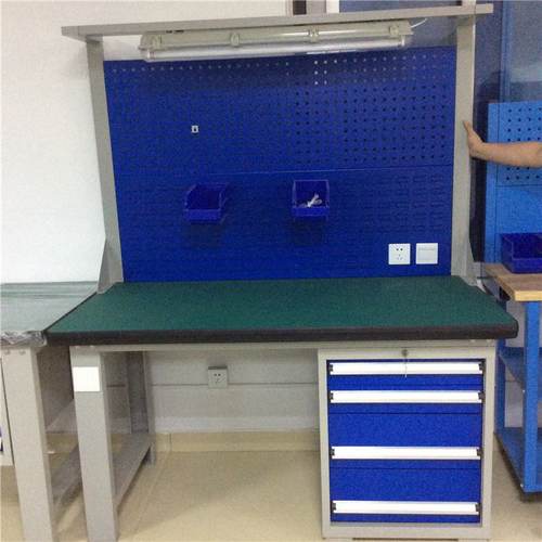 厂家加厚重型钢板工作台操作台模具维修工作桌组装钳工桌钳工台