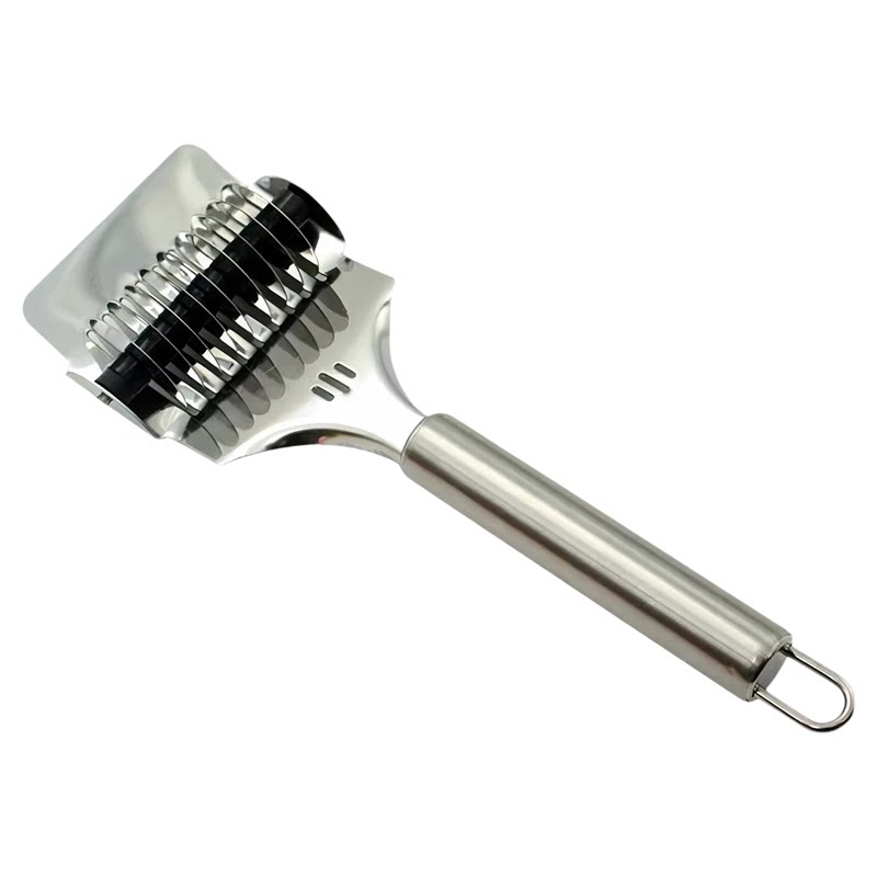 手工切面器面条神器滚轮不锈钢手动家用压面刀切菜切肉新款制面机