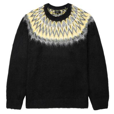 BEAMS圆领针织衫复古文艺