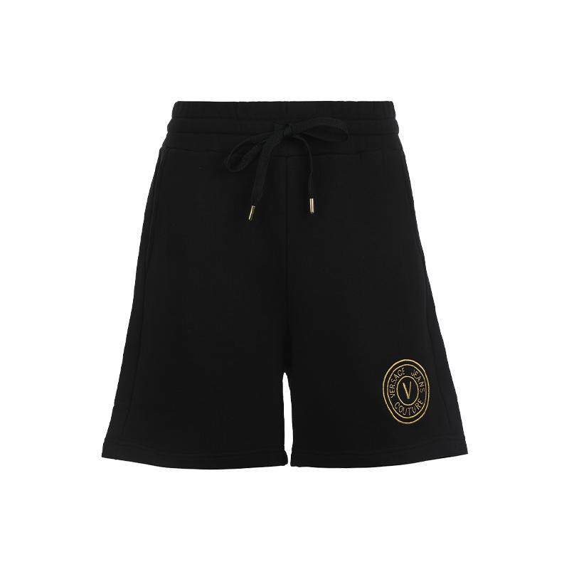 【自营】Versace Jeans Couture女士刺绣logo运动休闲直筒短裤