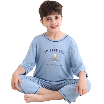 南极人儿童莫代尔家居服套装夏季