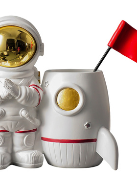 创意宇航员笔筒摆件家居装饰品