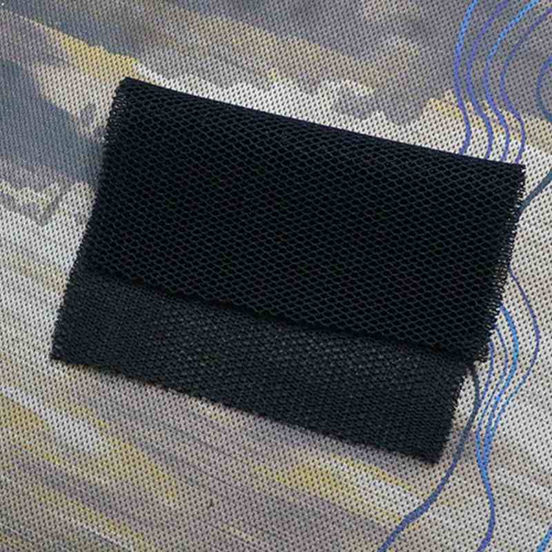 跨境热销产品门前迎宾地网布水洗垫透气菱形布布可眼网洞洞鸟布料