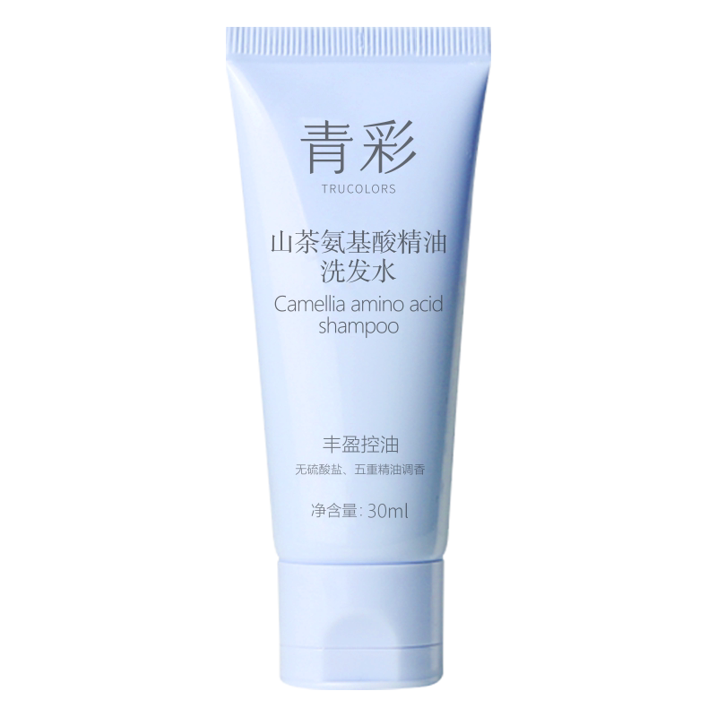 青彩山茶氨基酸控油洗发水清爽蓬松精油洗发露女士温和去油清洁