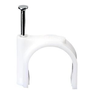 钢钉线卡圆形电线固定线卡子网线扣墙钉线钉线管卡扣理线器固定夹