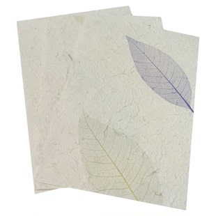 东巴纸植物花草纸艺术肌理纸凹凸纸书皮包装纸手工花瓣纸A4尺寸