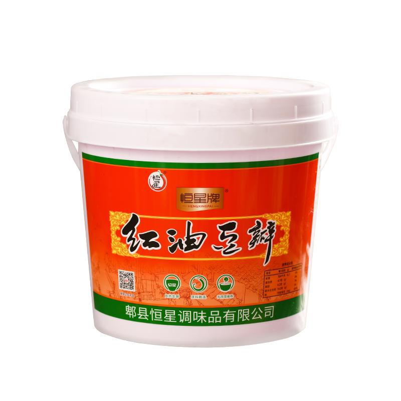恒星牌12斤红油豆瓣酱郫县产商用