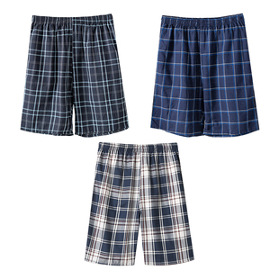 浪莎男士纯棉睡裤居家短裤夏季加大码五分裤大裤衩宽松薄款家居裤