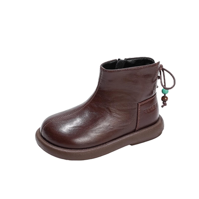 女童短靴洋气单靴冬季加绒短靴