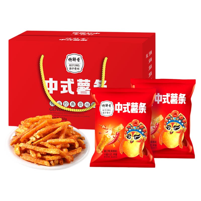 馋解香土豆丝贵州特产麻辣土豆丝