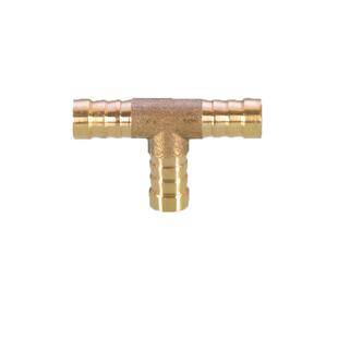 黄铜宝塔头6/8/10/12/14/16/19mm一字型三通水管煤气软管格林接头