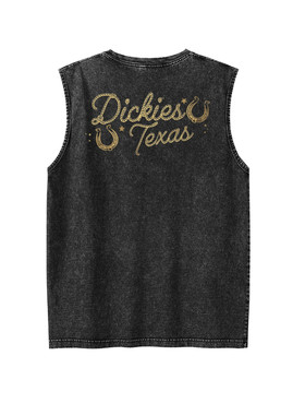Dickies做旧水洗马蹄铁Texas背心