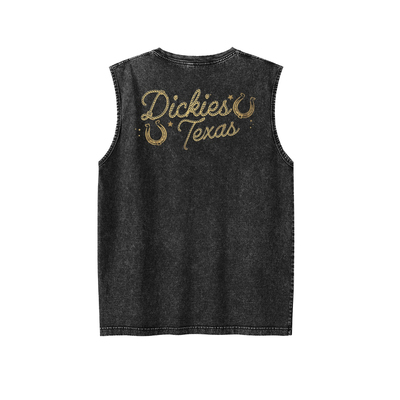 Dickies做旧水洗马蹄铁Texas背心