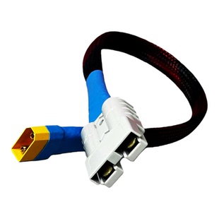 安德森50A转XT90公母头电外卖锂电池换电快充电源连接线转换插头