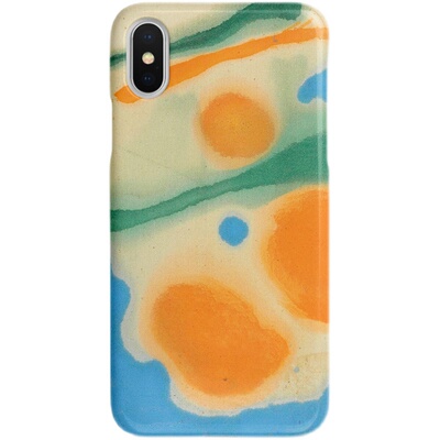 苹果woods落日流沙油画手机壳