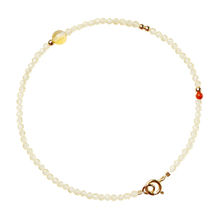 普陀山招财天然黄水晶手链女正品转运小众精致高级感财运手串礼物