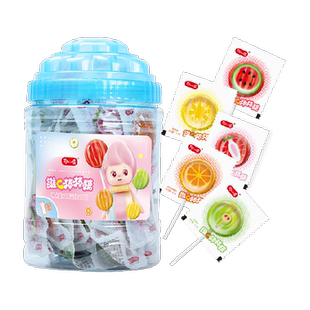 好心情维C棒棒糖什锦水果味60支*1桶儿童糖果小零食婚庆喜糖