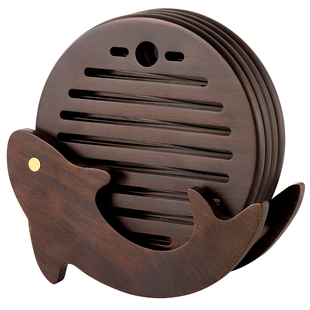 黑檀实木隔热垫家用餐垫锅垫子耐高温餐桌盘垫厨房防烫垫木质锅垫