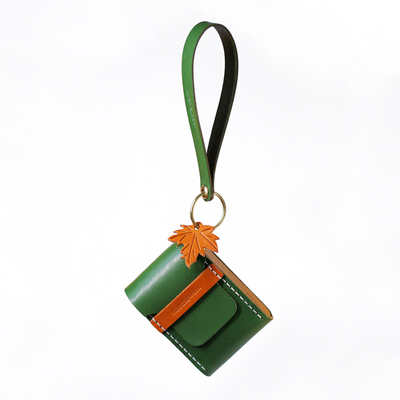 两针一线纯手高质感色系便携卡包