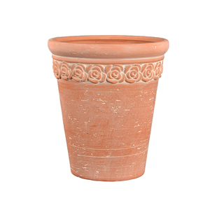 手工复古花盆红陶盆粗陶帝罗马陶盆透气绿植盆秋海棠花盆户外庭院