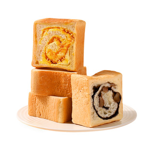 山药银耳小小厚切吐司奇亚籽全麦面包早餐整箱代餐饱腹食品小零食