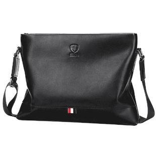 斐格真皮单肩包男士斜挎包商务休闲背包男款牛皮包包横款跨包男包