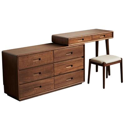 全友家居原木风斗柜妆台