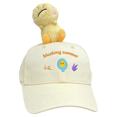 中华恐龙园脸红一夏萌趣棒球帽亲子立体公仔鸭舌帽遮阳防晒百搭帽