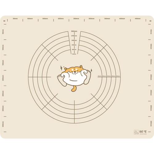 树可橘猫硅胶揉面垫食品级加厚垫子案板和面垫面板面点垫大擀面垫