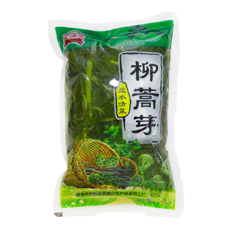 伊春液体保鲜山野菜柳蒿芽蘸酱菜