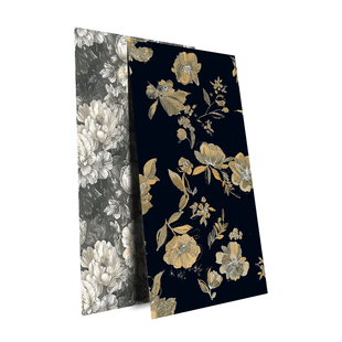 法式中古卫生间瓷砖暗夜海棠花砖600x1200厕所浴室厨房墙砖地砖