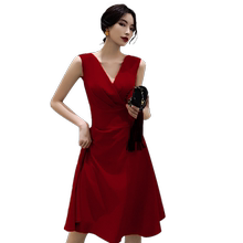 气质晚礼服女宴会性感v领连衣裙1