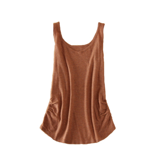 内搭v领大码宽松亚麻棉麻针织背心打底衫无袖女吊带上衣外穿薄夏