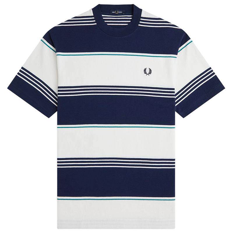 FREDPERRY条纹短袖T恤休闲时尚