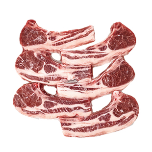 甘肃金陇雪有机羔羊法式小羊排原切1斤烧烤食材羊肉战斧羊排