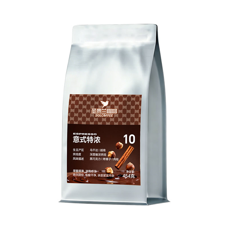 圣贵兰意式特浓深烘咖啡豆454g
