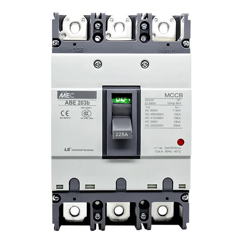 正品LG短路器LS空气开关MEC塑壳断路器ABE203B 3P 175A 200A 225A